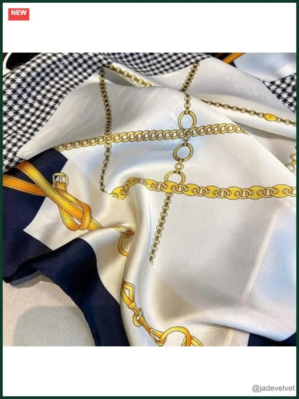 Luxury Silk Scarf - Lightweight Fashion Shawl Wrap Satin